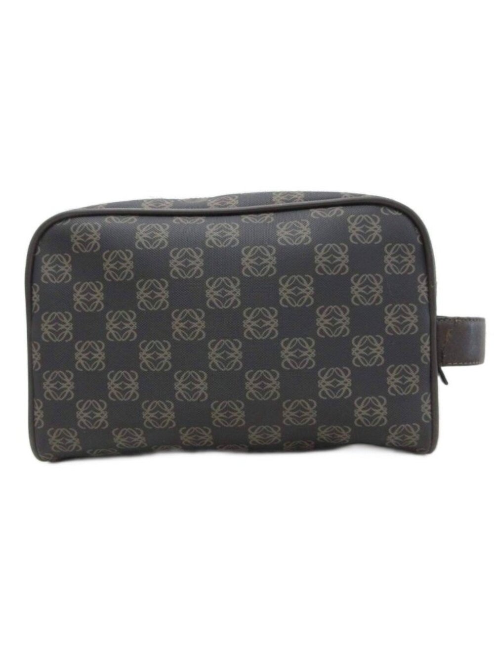 Loewe Anagram Clutch All Over Pattern Dark Gray
